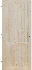 Palubkové dvere PN plné 80Ľ smrek
