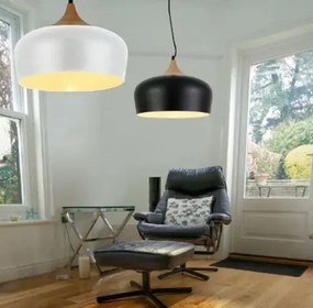 Drevený luster Parma biele