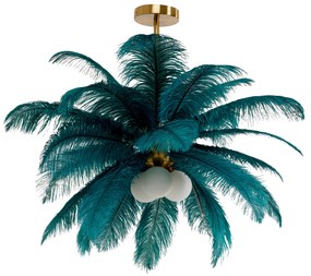Feather Palm závesná lampa Ø87 cm zelená