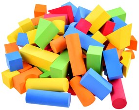 JOKOMISIADA Mäkké farebné penové bloky 80 kusov ZA3856