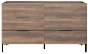 Komoda Seraphina 6 (orech) . Vlastná spoľahlivá doprava až k Vám domov. 1109364