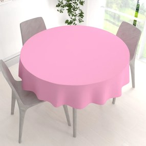 Biante Dekoračný okrúhly obrus Rongo RG-094 Sýto ružový Ø 140 cm