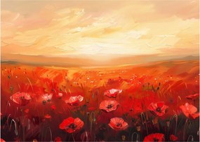 Obraz - Pole vlčích makov (70x50 cm)