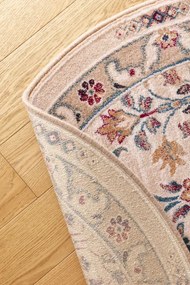Koberec Agnella Isfahan Amara svetlobéžový kruh