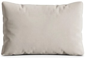 Béžový zamatový vankúš na gauč Kemi – Cosmopolitan Design