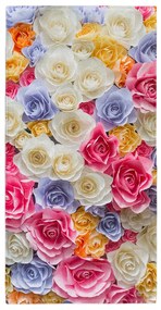 Osuška Farebné ruže 70x140