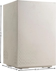 Květináč na kolečkách BETONIQUE 60x40 cm beton béžový