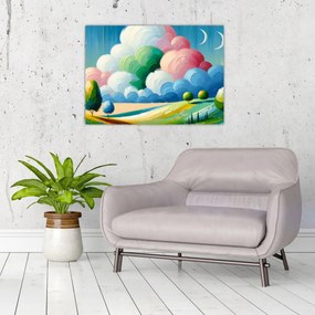Obraz - Krajinka s mrakom (70x50 cm)