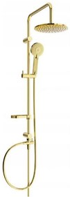 Mexen sprchový set X40 s hornou hlavicou  22 cm, zlatá, 7984040091-50