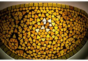 Mosaic orient lampa nástenná s vypínačom Moon AMBER 30*17