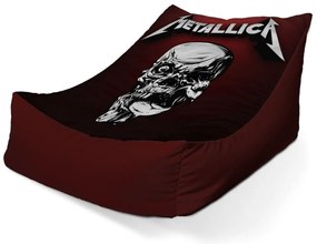 Sedací vak Lounge Metallica Death Metal - detský, čierna