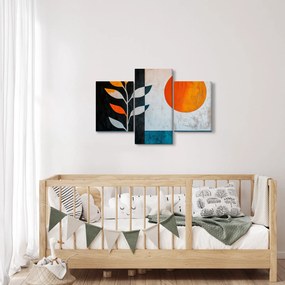 Obraz - Abstrakcia rastliny a slnka (90x60 cm)