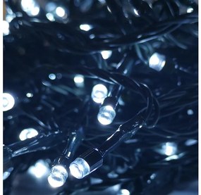 LED Vonkajšia vianočná reťaz 100xLED/8 funkcií 13m IP44 denní biela