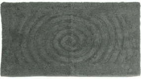 Kúpeľňová predložka Circle sivozelená, 45 x 75 cm