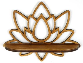 Polica v prírodnej farbe 33 cm Lotus – Kalune Design