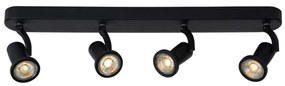 Lucide 11903/20/30 - LED bodové svietidlo JASTER-LED 4xGU10/5W/230V čierne