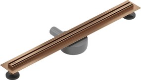 Mexen Flat 360° Slim sprchový žľab 70 cm, medená matná, 1C41070