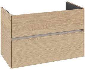 VILLEROY &amp; BOCH Collaro závesná skrinka pod umývadlo, 2 zásuvky, 961 x 480 x 610 mm, Nordic Oak, C14500VJ