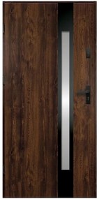 Dvere vchodové Temida S68 90L ořech