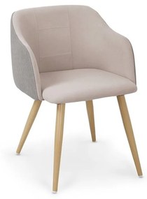 Halmar Jedálenská stolička K288, svetlo šedá/béžová