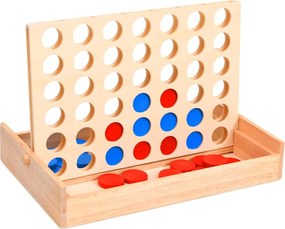 Hra 4 v rade 24x15x4 cm masívne drevo 93272