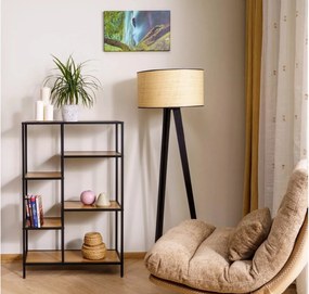 Regál Costa B 70 cm dub přírodní/černý