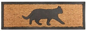 Rohožka z kokosového vlákna Esschert Design Mačka, 25 x 75 cm