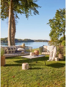 Kaki záhradná pohovka Mundo – Bloomingville