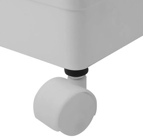 Regál na kolieskach Aliol Typ 3 - biela