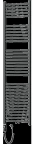 Mexen Hades elektrický radiátor 1800 x 500 mm, 900 W, antracit - W104-1800-500-2900-66