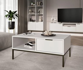 Konferenční stolek Austin 80 cm černý/bílý