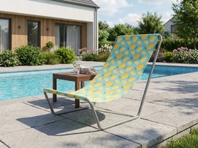 Skladacie plážové lehátko SAND LEMON, farebné