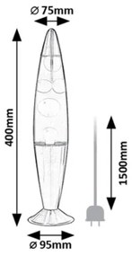 Rabalux 76111 - LED Lávová lampa LOLLIPOP RAINBOW 2 LED/25W/230V