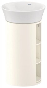 DURAVIT White Tulip samostatne stojaca skrinka pod umývadlo, 2 poličky zľava a zprava, 350 x 410 x 751 mm, nordická biela vysoký lesk, WT42390H4H4