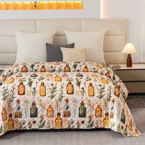 Prehoz na posteľ APOTHECARY, krémový Rozmer: 220 x 240 cm