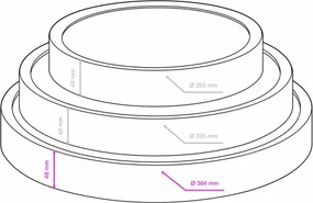 BRILAGI - LED stropné svietidlo NATURA LED/24W/230V 4000K priemer 38,3 cm