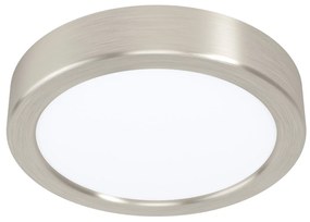EGLO LED prisadené osvetlenie FUEVA 5, 10,5W, denná biela, 16cm, okrúhle, strieborné