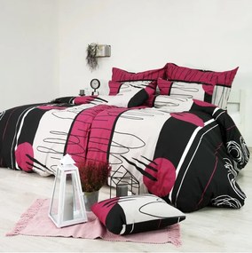 Obliečky Split bordové EMI, Štandardný set jednolôžko obsahuje 1x 140x200 + 1x 70x90