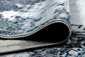 Koberec DE LUXE 2078 Ornament vintage - sivý