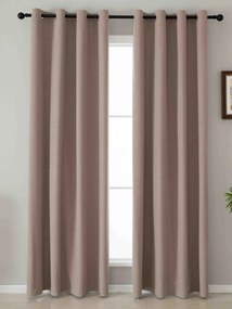 Blackout závesy Oliver cappuccino – 140 × 280 cm (2 ks)