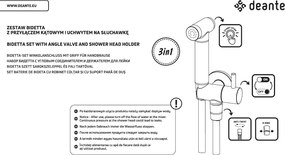 Deante Sprchová súprava Bidetta na jednu vodu - ANW N51B