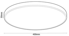 LED Stmievateľné stropné svietidlo s hlasovým ovládaním OPAL LED/48W/230V + DO