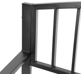 LONGWELL INDUSTRIAL LTD Záhradná lavica s operadlom, kovová konštrukcia