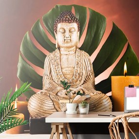 Samolepiaca fototapeta Budha s relaxačným zátiším - 150x100