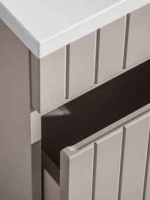 Závěsná skříňka pod umyvadlo Iconic 80 cm kašmír