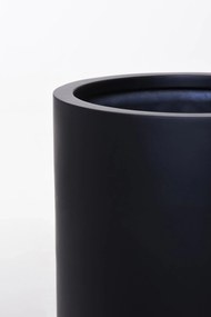 Kvetináč SOLERIO, výška 80 cm, sklolaminát, čierny