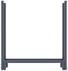 Stojan na drevo Martin S s plachtou - 25x110x115 cm, oceľ antracit