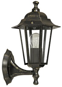 RABALUX Vonkajšia nástenná lampa VELENCE, zlatá