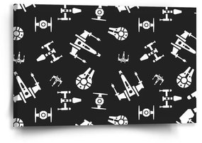 Sablio Obraz Star Wars Vesmírne lode Pattern - 60x40 cm