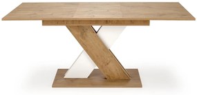 Jídelní rozkládací stůl XARELTO 130/175 cm dub lancelot/bílý